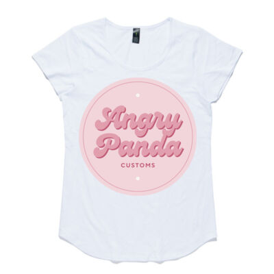 Angry Panda Bubble Womens Scoop Tee  Thumbnail