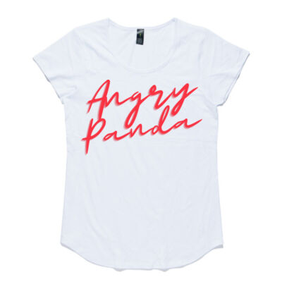Angry Panda Bubble Womens Script Tee Thumbnail